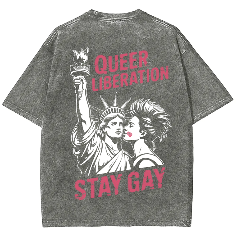Unisex Vintage Queer Liberation Stay Gay t-Shirt