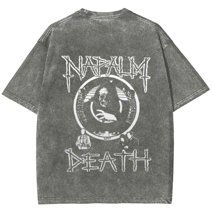 Unisex Vintage  Napalm Death Ban  t-Shirt