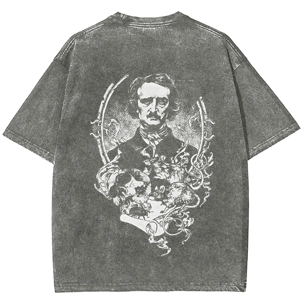 Unisex Vintage Funny Edgar Allan Poe Horror Writer t-Shirt