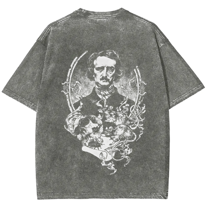 Unisex Vintage Funny Edgar Allan Poe Horror Writer t-Shirt