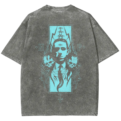 Unisex Vintage H.P. Lovecraft Celebrities  t-Shirt