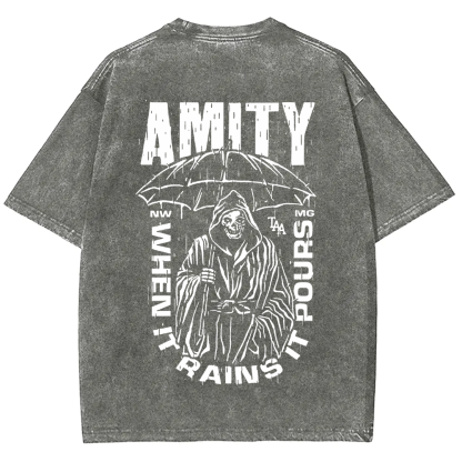 Unisex Vintage The Amity Affliction Band  t-Shirt