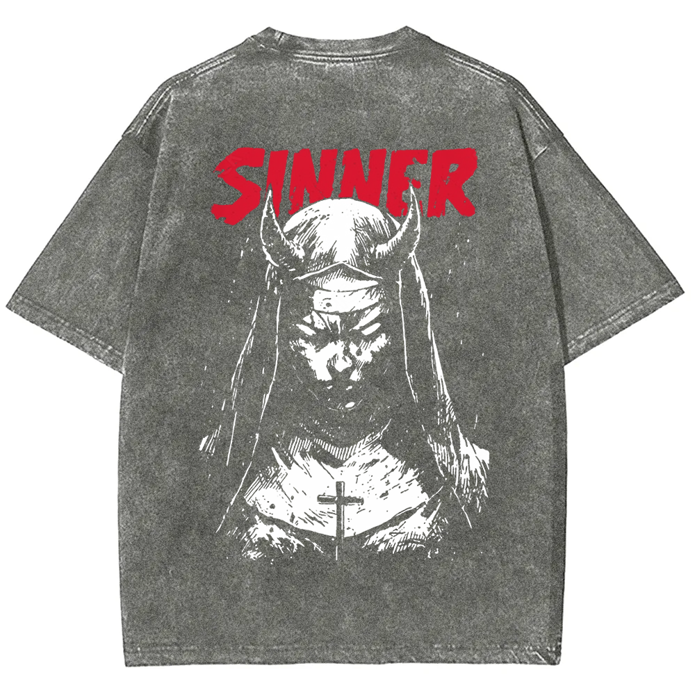 Unisex Vintage Sinner Nun t-Shirt