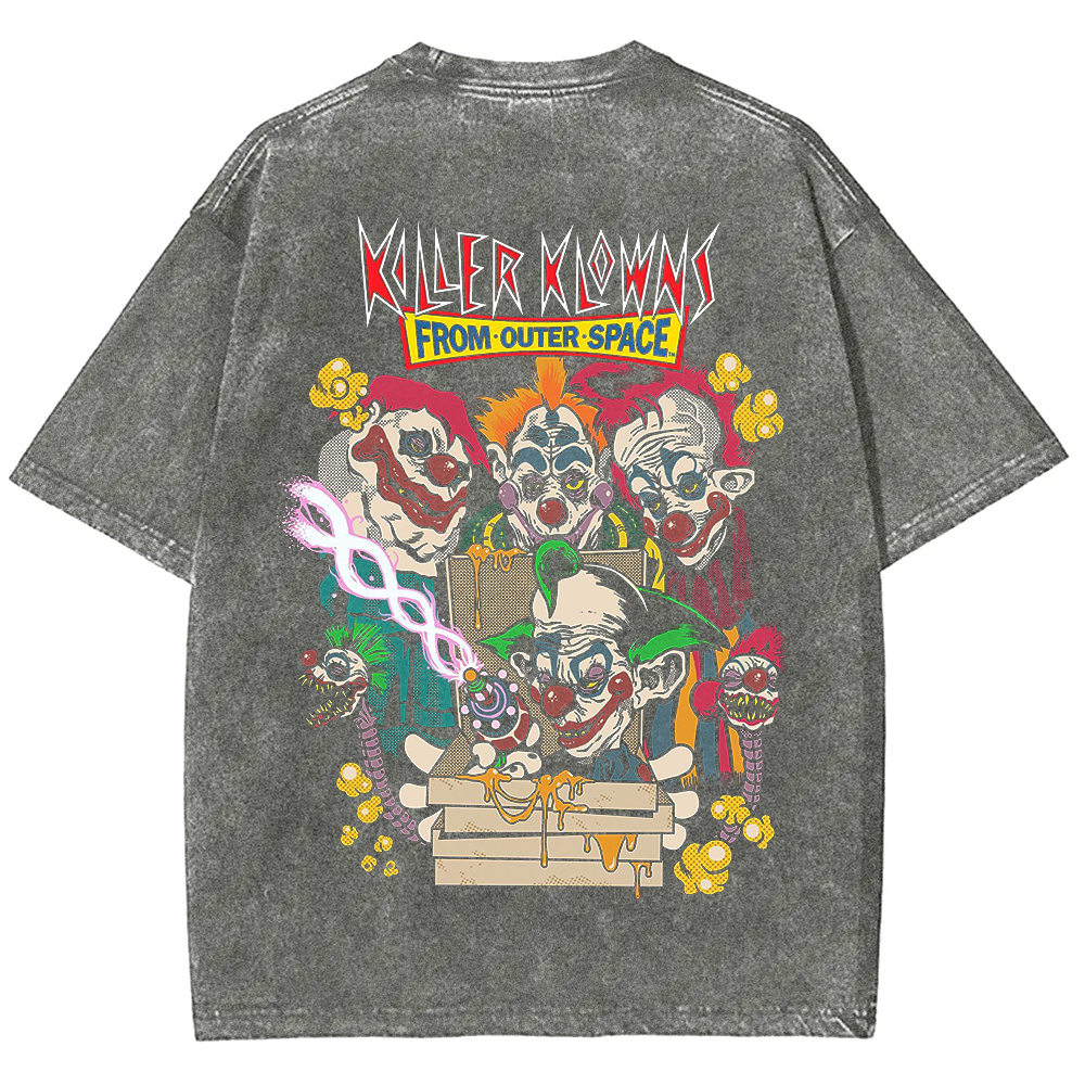 Unisex Vintage Killer Klowns from Outer Space Horror Movie t-Shirt
