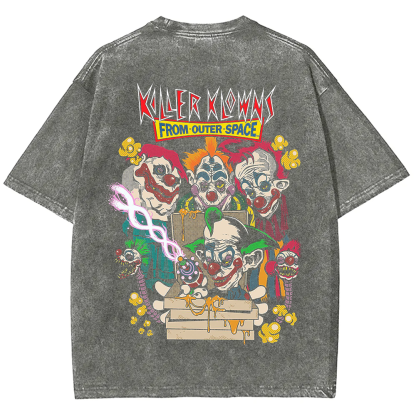 Unisex Vintage Killer Klowns from Outer Space Horror Movie t-Shirt