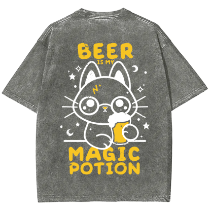 Unisex Vintage Beer Is My Magic Potion Music t-Shirt