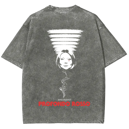 Unisex Vintage Deep Red Horror Movie t-Shirt
