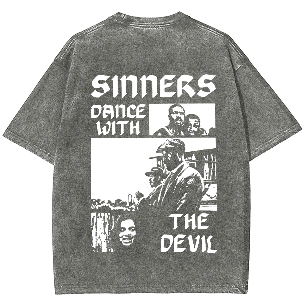 Unisex Vintage  Sinners Horror Movie t-Shirt