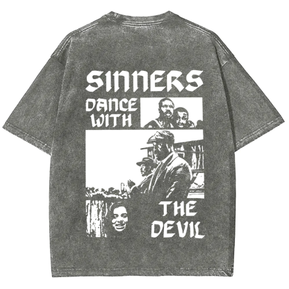 Unisex Vintage  Sinners Horror Movie t-Shirt