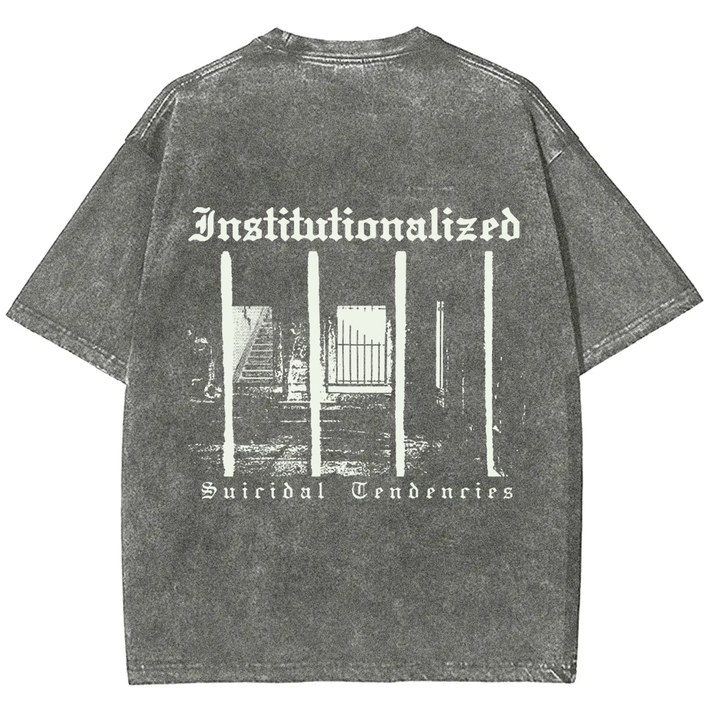 Unisex Vintage  Suicidal Tendencies Band Institutionalized t-Shirt