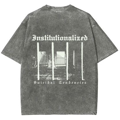 Unisex Vintage  Suicidal Tendencies Band Institutionalized t-Shirt