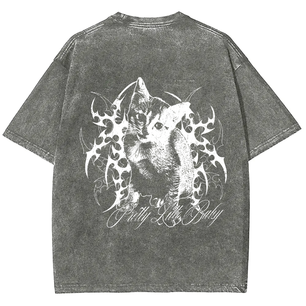 Unisex Vintage Pretty Little Cat t-Shirt