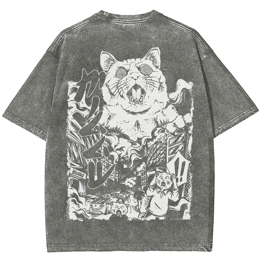 Unisex Vintage Monster Cat t-Shirt