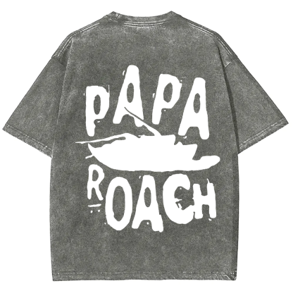 Unisex Vintage Papa Roach Rock Band t-Shirt