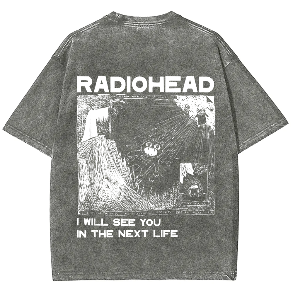Unisex Vintage  Radiohead Band t-Shirt
