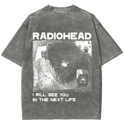 Unisex Vintage  Radiohead Band t-Shirt