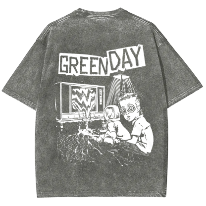 Unisex Vintage Green Day Band t-Shirt