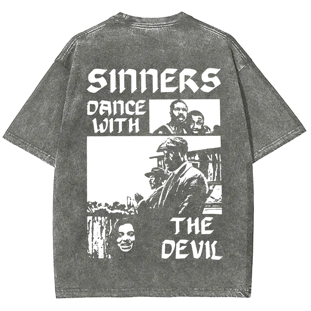 Unisex Vintage Sinners Horror Movie t-Shirt