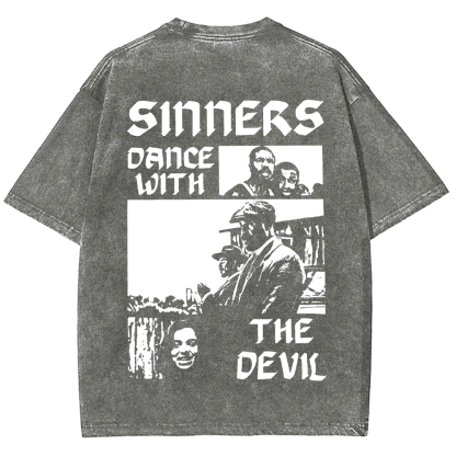 Unisex Vintage Sinners Horror Movie t-Shirt