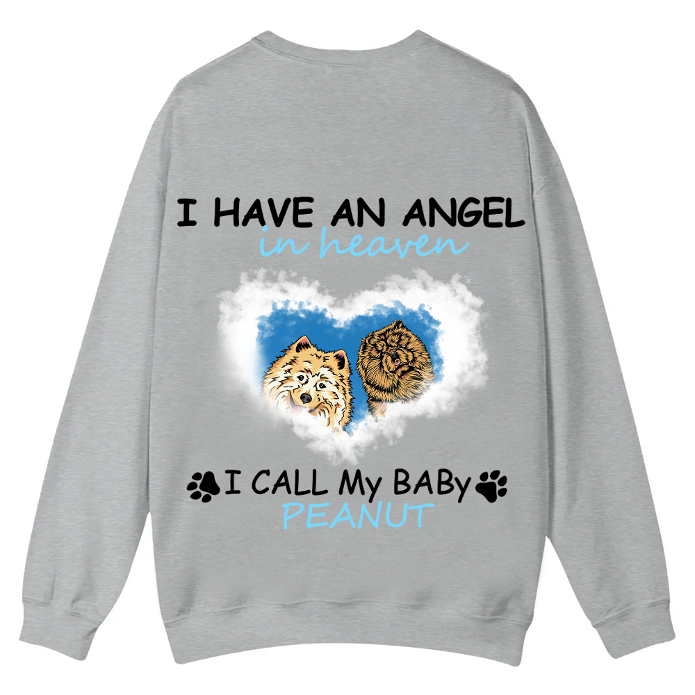 Have An Angel In Heaven - Personalized Custom Unisex Casual Crewneck Sweatshirt wearishow