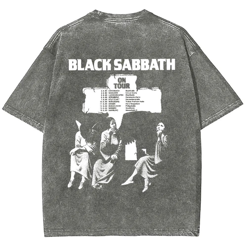 Unisex Vintage  Black Sabbath Band t-Shirt