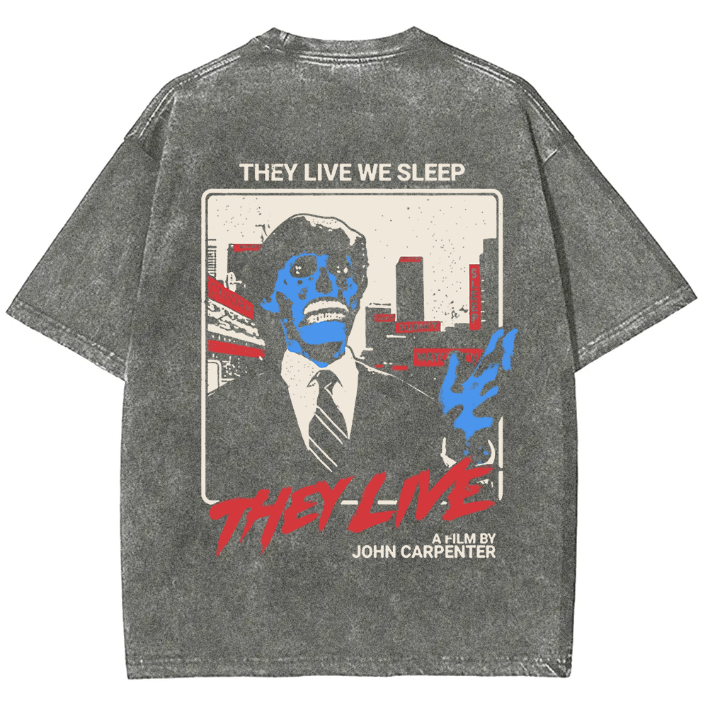 Unisex Vintage They Live horror movie  t-Shirt