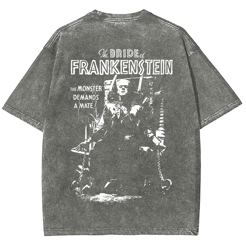 Unisex Vintage Bride of Frankenstein Horror Movie t-Shirt