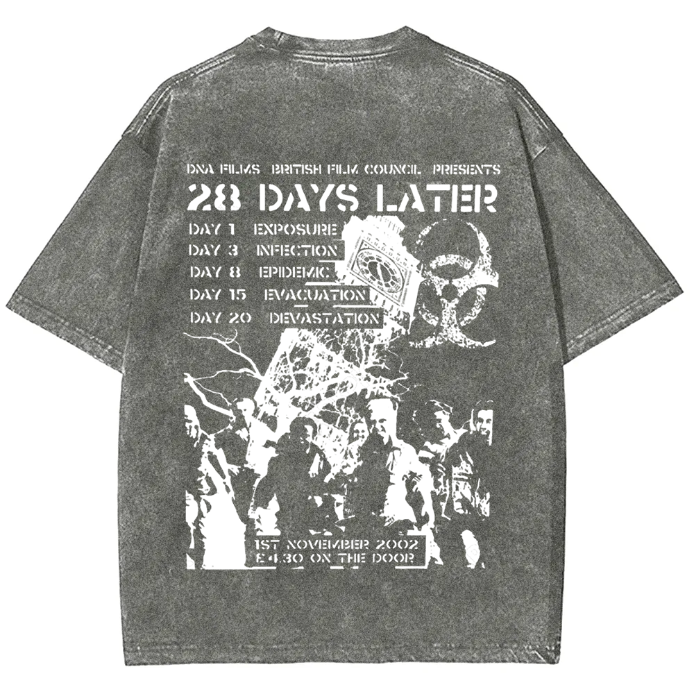Unisex Vintage 28 Days Later Horror Movie  t-Shirt