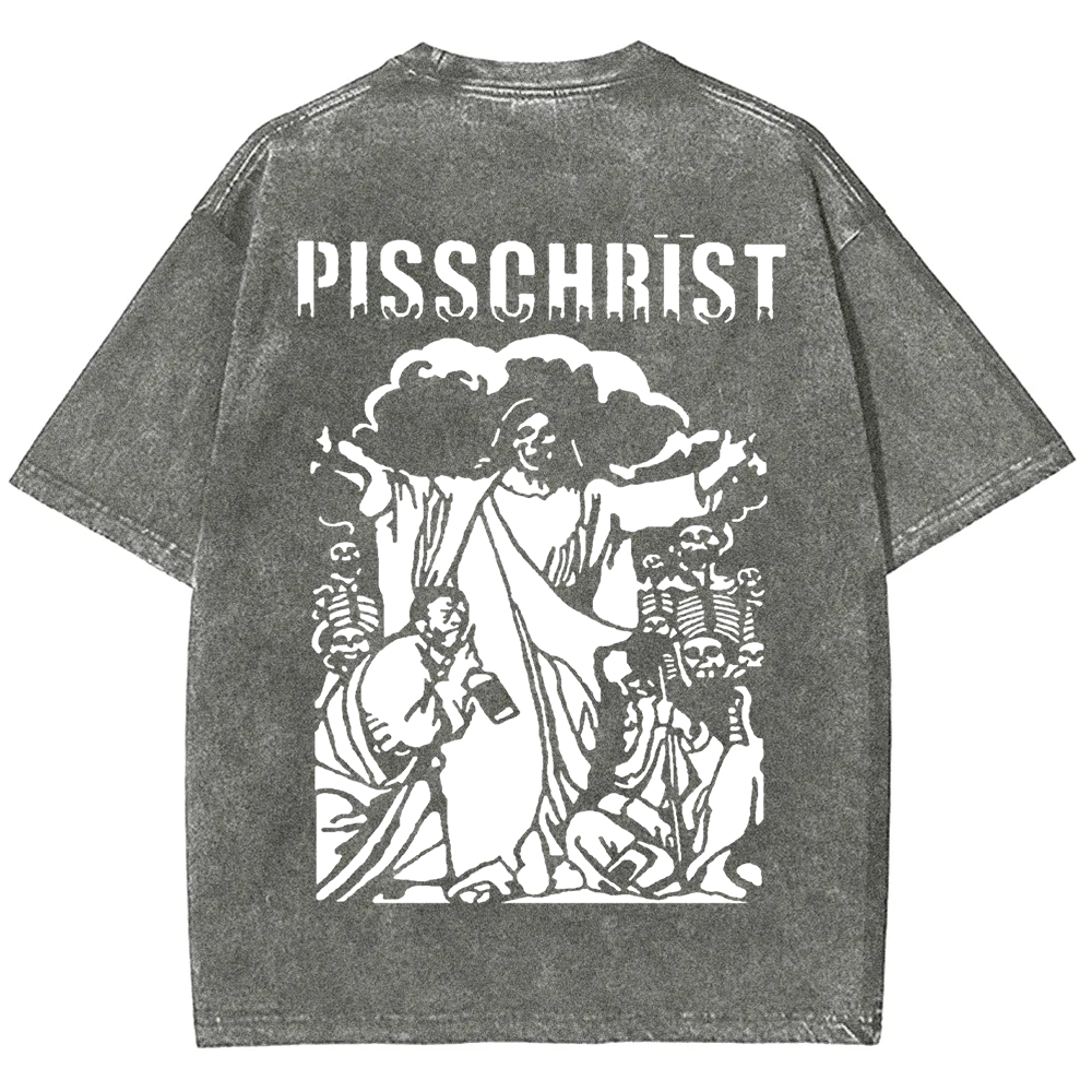 Unisex Vintage Pisschrist Band t-Shirt