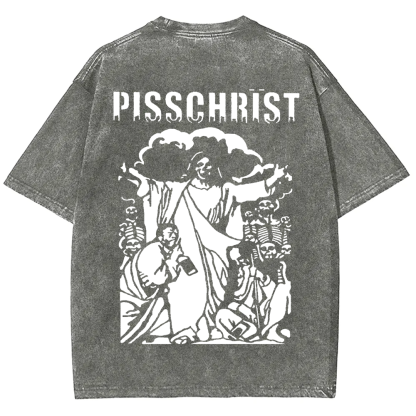 Unisex Vintage Pisschrist Band t-Shirt