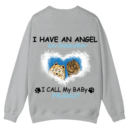 Have An Angel In Heaven - Personalized Custom Unisex Casual Crewneck Sweatshirt wearishow