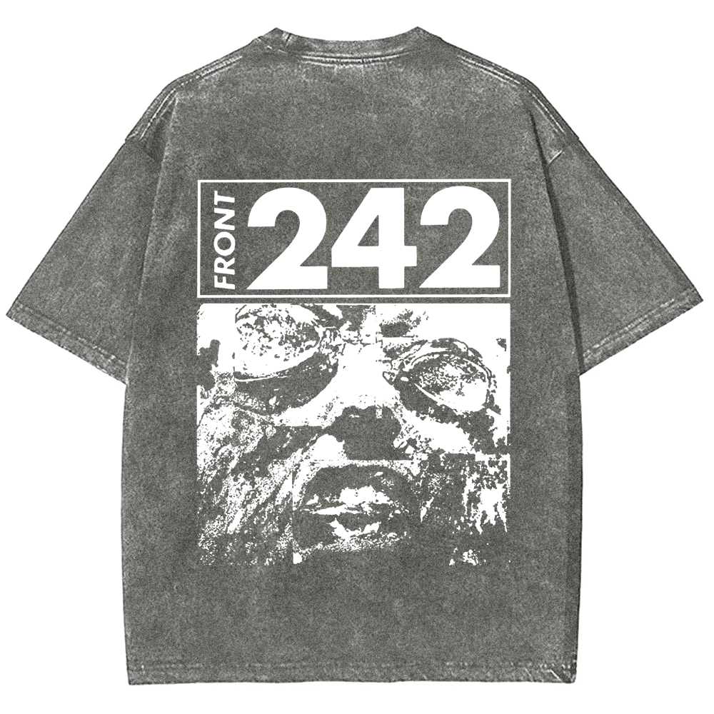 Unisex Vintage  Front 242 Rock Band  t-Shirt