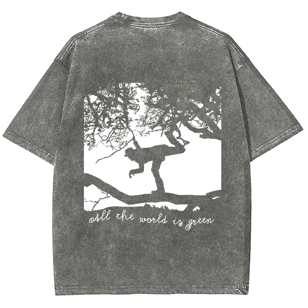 Unisex Vintage  Tom Waits - All the World is Green Music t-Shirt