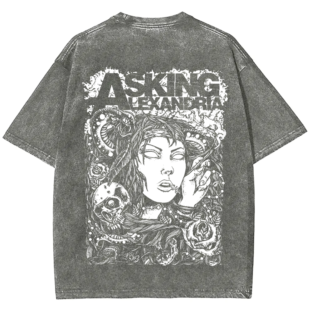 Unisex Vintage Asking Alexandria Band t-Shirt