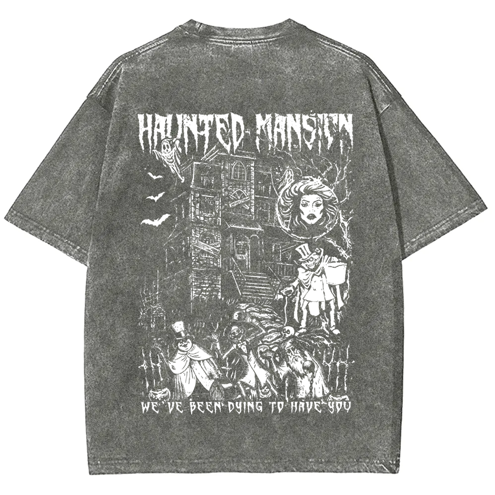 Unisex Vintage  Haunted Mansion Horror Movie t-Shirt