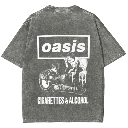 Unisex Vintage Oasis Band t-Shirt