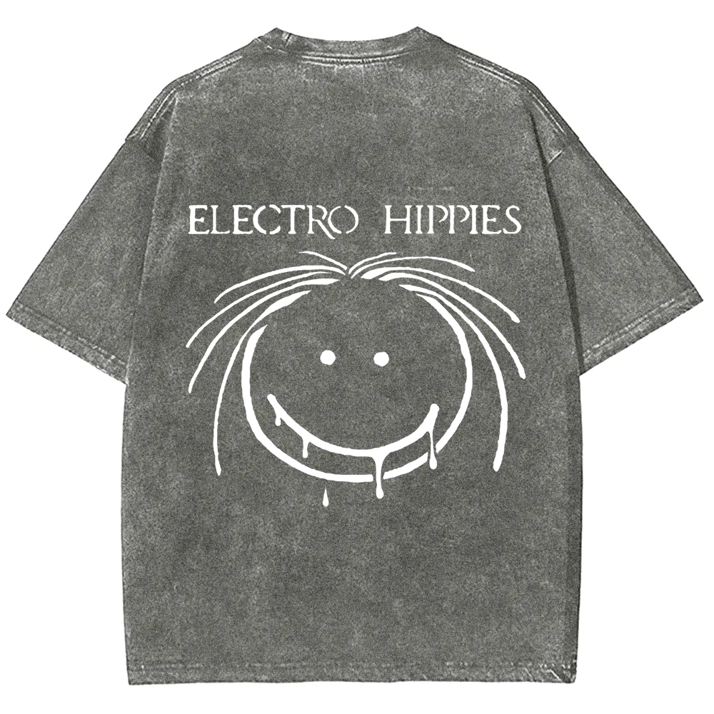 Unisex Vintage Electro Hippies Punk Band  t-Shirt