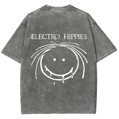Unisex Vintage Electro Hippies Punk Band  t-Shirt