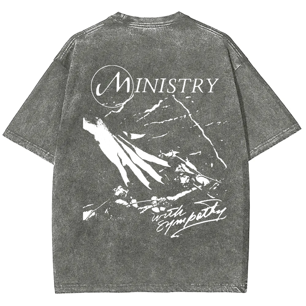 Unisex Vintage  Ministry Band With Sympathy Music   t-Shirt