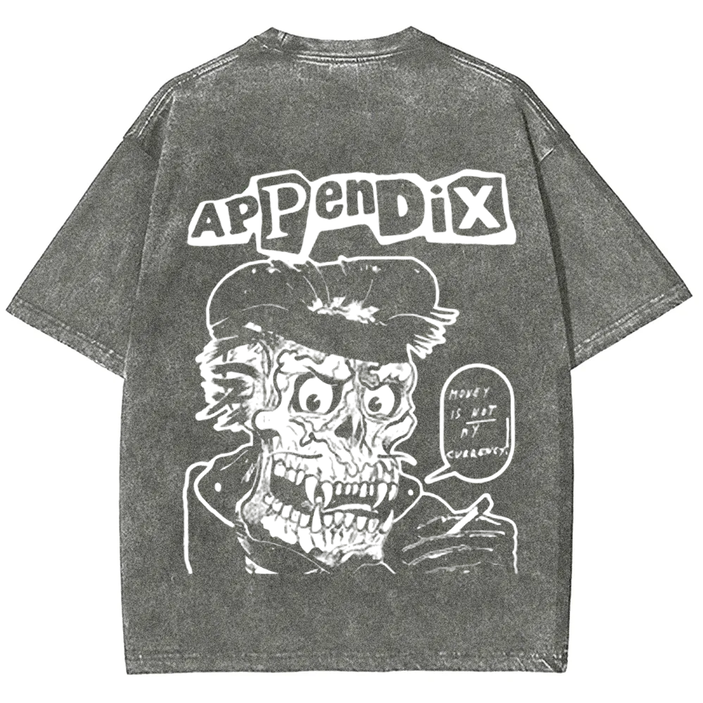 Unisex Vintage Appendix Rock Band  t-Shirt