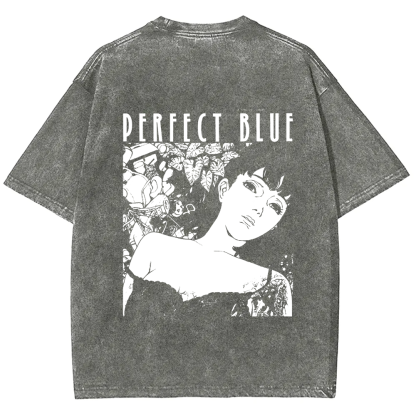 Unisex Vintage  Perfect Blue Horror Movie  t-Shirt