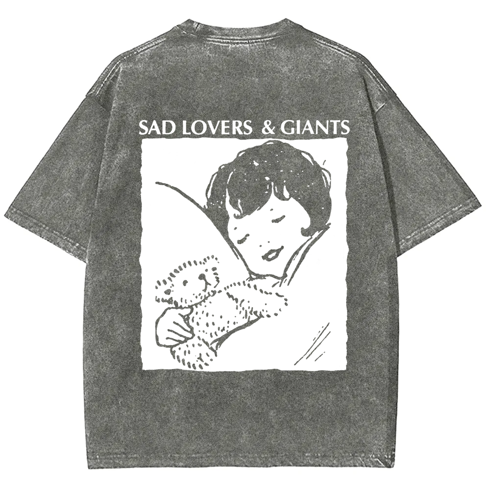 Unisex Vintage  Sad Lovers & Giants Rock Band t-Shirt