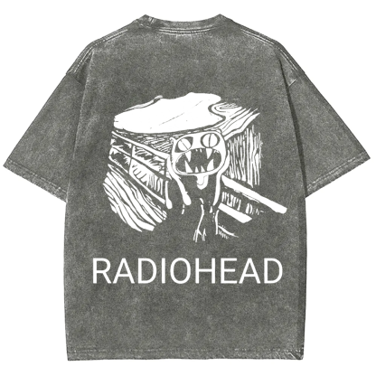Unisex Vintage  Radiohead Band  t-Shirt