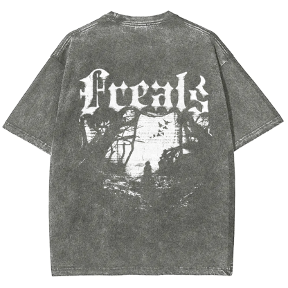 Unisex Vintage Freaks Horror Movie t-Shirt