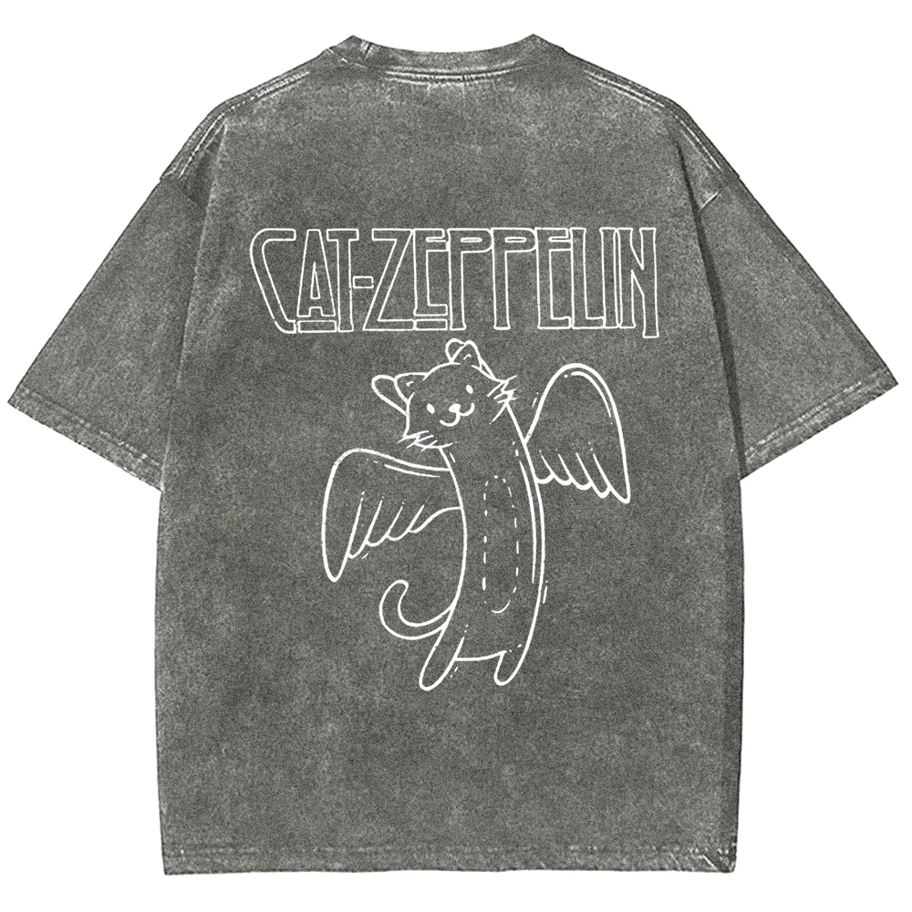 Unisex Vintage Cat Zeppelin t-Shirt