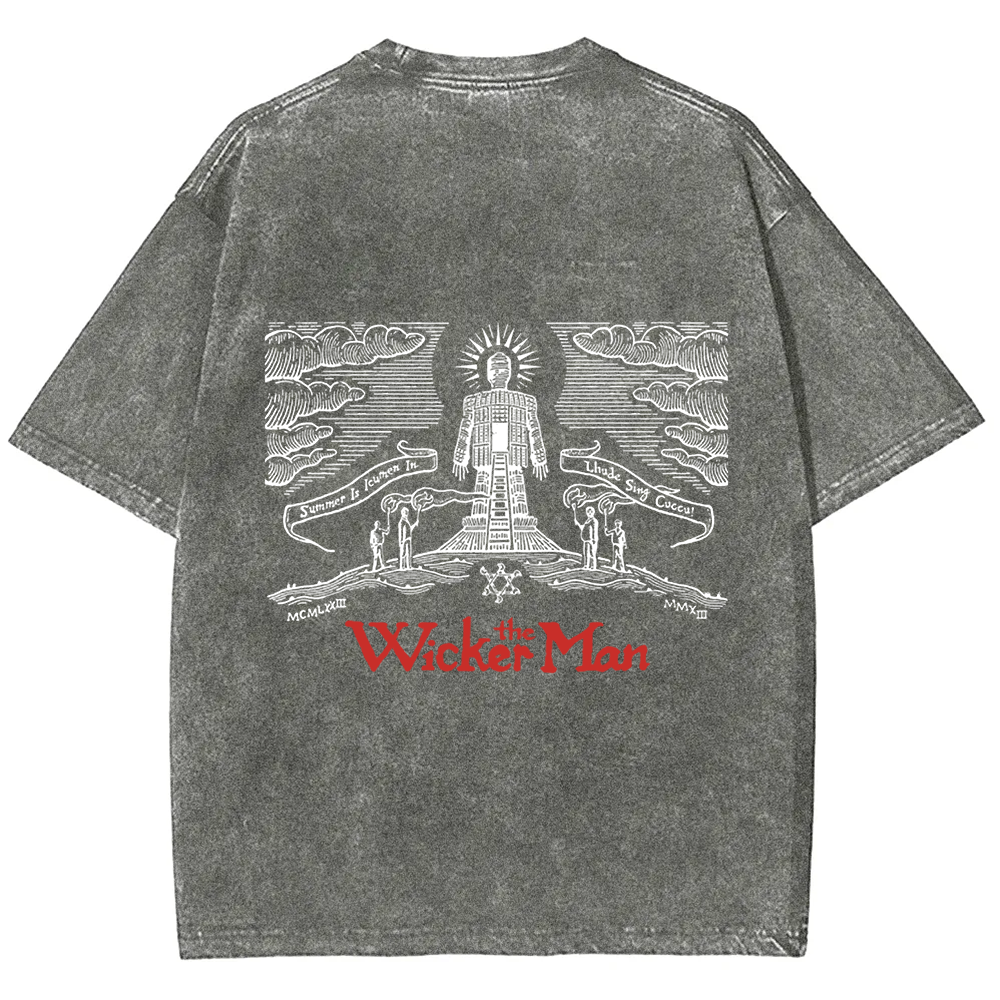 Unisex Vintage The Wicker Man Movie t-Shirt