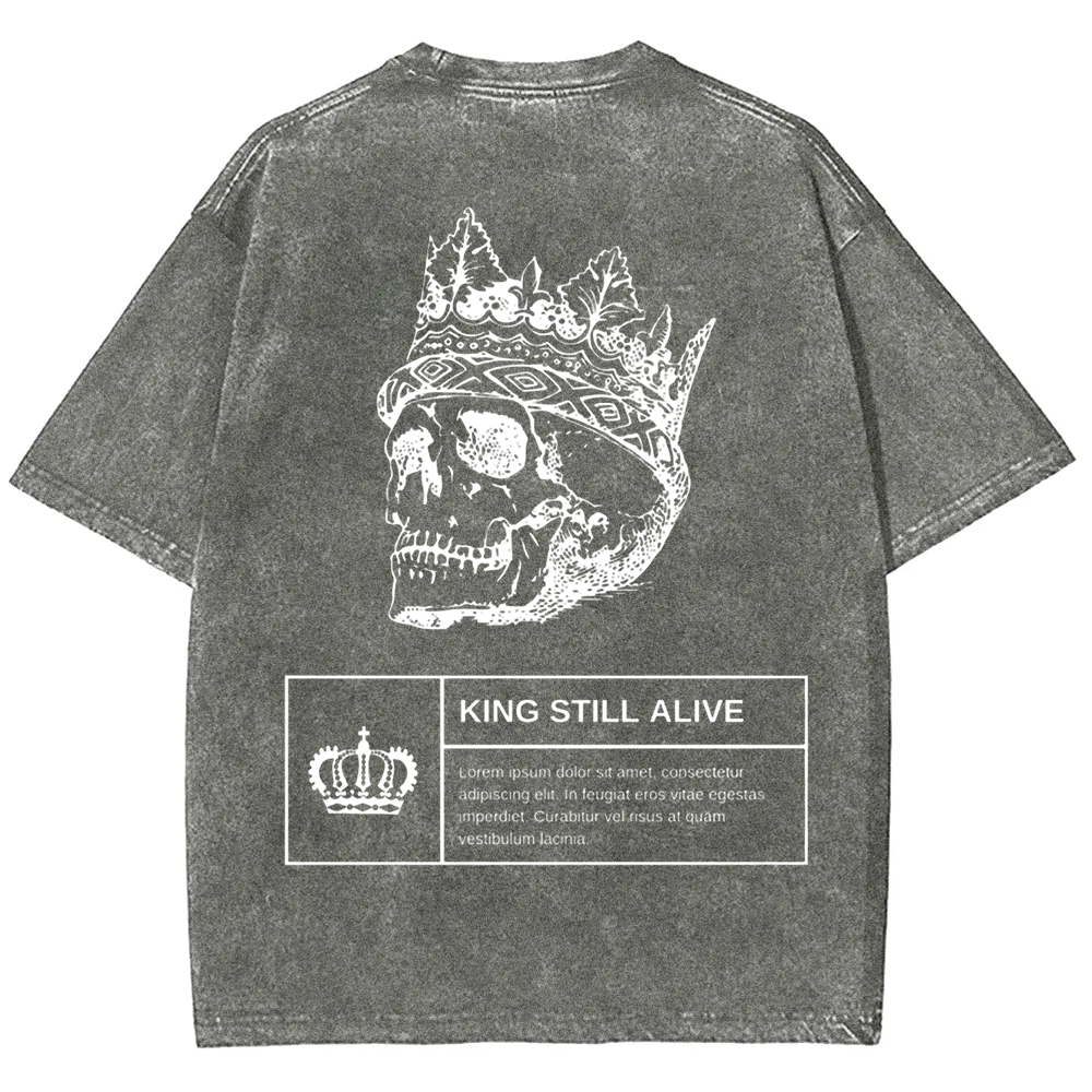 Unisex Vintage Horror Themed Skull Head t-Shirt