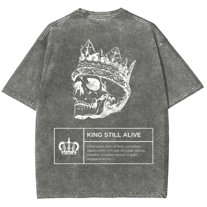 Unisex Vintage Horror Themed Skull Head t-Shirt
