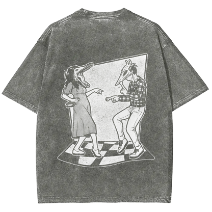 Unisex Vintage Ghost Couple Dance Beetlejuice  t-Shirt