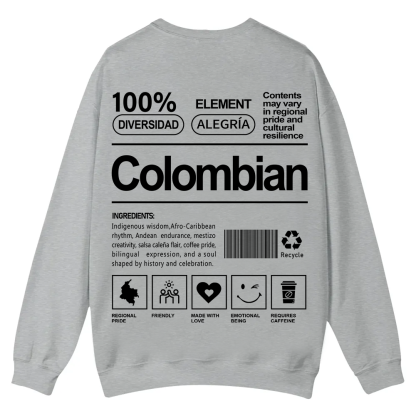 Colombian Unisex Fit  Casual Crewneck Sweatshirt wearishow